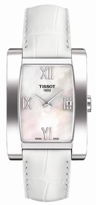 Tissot Quartz Analog Date Mother of Pearl Rectangle Watch# T007.309.16.113.00 (Women Watch)