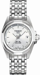 Tissot PRC100 Quartz White Dial Date Stainless Steel Watch # T008.010.11.031.00 (Women Watch)