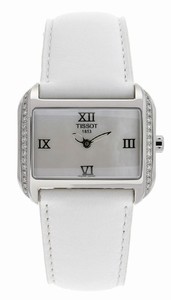 Tissot Quartz Mother Of Pearl T-Wave Watch #T023.309.16.113.01 (Women Watch)
