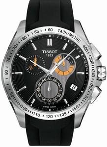 Tissot Quartz Chronograph Date Black Rubber Watch # T024.417.17.051.00 (Men Watch)