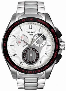 Tissot Quartz White Dial Chronograph Stainless Steel Watch # T024.417.21.011.00 (Men Watch)