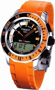 Tissot Sea-Touch Analog Digital Orange Rubber Watch# T026.420.17.281.02 (men Watch)