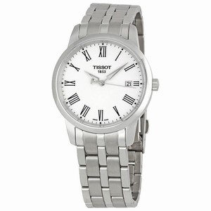 Tissot White Quartz Watch #T0334101101301WOB (Men Watch)