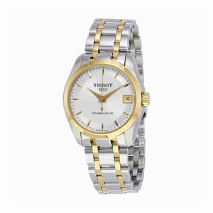 Tissot Silver Dial Two-tone (silver And Yellow Gold Pvd) Stainless St Band Watch #T035.207.22.031.00 (Women Watch)