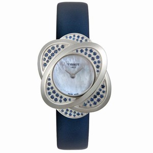 Tissot Quartz Analog Flower Blue Watch# T03.1.235.80 (Women Watch)