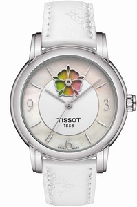 Tissot Powermatic 80 Lady Heart White Leather Watch # T050.207.17.117.05 (Women Watch)