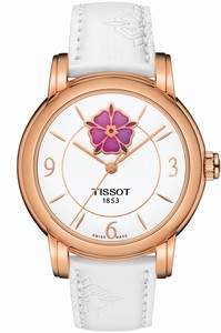Tissot Powermatic 80 Lady Heart White Leather Watch # T050.207.37.017.05 (Women Watch)