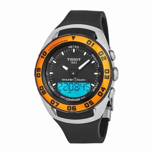 Tissot T-Touch Quartz Analog Digital Black Rubber Watch # T056.420.27.051.02 (Men Watch)
