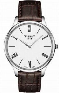 Tissot Quartz Analog Ultra Thin Brown Leather Watch # T063.409.16.018.00 (Men Watch)