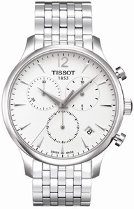 Tissot T-Classic Tradition Quartz Chronograph Date Stainless Steel Watch# T063.617.11.037.00 (Men Watch)