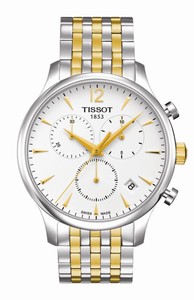 Tissot T-Classic Tradition Quartz Chronograph Date Two Tone Stainless Steel Watch# T063.617.22.037.00 (Men Watch)