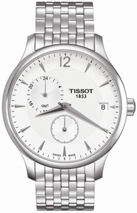 Tissot T-Classic Tradition Quartz GMT Date Stainless Steel Watch# T063.639.11.037.00 (Men Watch)