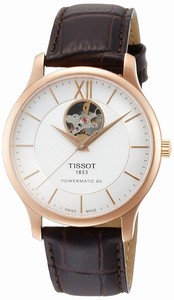 Tissot Silver Dial Synthetic Leather Band Watch #T063.907.36.038.00 (Men Watch)