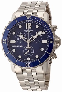 Tissot T-Sport Seastar 1000 Quartz Chronograph Date Stainless Steel Watch# T066.417.11.047.00 (Women Watch)