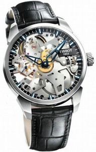 Tissot T-Complication Mechanical Hand-wind Skeletal Dial Watch # T070.405.16.411.00 (Men Watch)