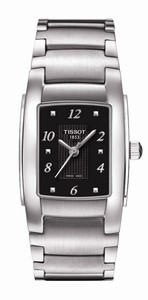 Tissot T-Trend T10 Quartz Analog Stainless Steel Black Watch# T073.310.11.057.01 (Women Watch)