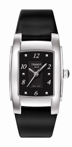 Tissot T-Trend T10 Quartz Analog Rectangle Black Watch# T073.310.16.057.00 (Women Watch)