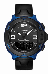 Tissot T-Race Touch Quartz Analog and Digital Black Rubber Watch# T081.420.97.057.00 (Men Watch)