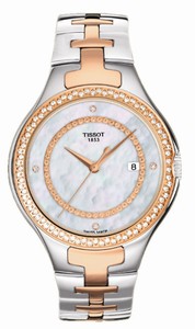 Tissot Trend T-12 Quartz Diamonds Two Tone Date Watch # T082.210.62.116.00 (Women Watch)