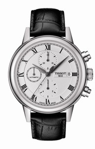 Tissot T-Classic Carson Automatic Chronograph Date Black Leather Watch# T085.427.16.013.00 (Men Watch)