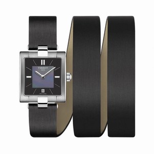 Tissot Quartz Analog Date Black Leather Watch# T090.310.17.051.00 (Women Watch)