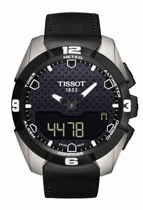 Tissot T-Touch Expert Solar Eletronic Lcd Titanium Case Black Leather Watch# T091.420.46.051.00 (Men Watch)