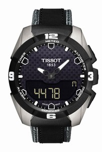 Tissot T-Touch Expert Solar Electronic Lcd Titanium Case Black Leather Watch# T091.420.46.051.01 (Men Watch)