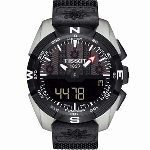Tissot T- Touch Expert Solar Fete Lutte Suisse Black Leather Watch # T091.420.46.051.02 (Men Watch)