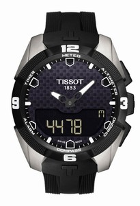Tissot T-Touch Expert Solar Electronic Lcd Titanium Case Black Rubber Watch# T091.420.47.051.00 (Men Watch)
