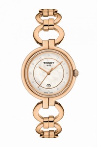 Tissot Flamingo Quartz Diamond Hour Markers Date Stainless Steel Watch # T094.210.33.116.01 (Women Watch)
