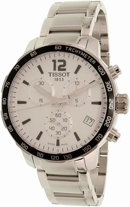 Tissot White Dial Stainless Steel-plated Band Watch #T095.417.11.037.00 (Men Watch)