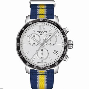 Tissot Quickster NBA Indiana Pacers Chronograph Date Nylon Watch # T095.417.17.037.23 (Men Watch)