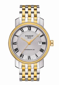 Tissot T-Classic Bridgeport Automatic Powermatic 80 Date Two Tone Stainless Steel Watch# T097.407.22.033.00 (Men Watch)