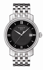 Tissot T-Classic Bridgeport Quartz Black Dial Date Stainless Steel Watch# T097.410.11.058.00 (Men Watch)