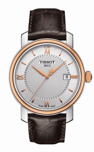 Tissot T-Classic Bridgeport Quartz Analog Date Brown Leather Watch# T097.410.26.038.00 (Men Watch)