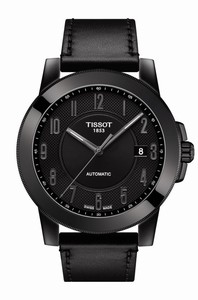 Tissot Automatic Date Black Leather Watch # T098.407.36.052.00 (Men Watch)