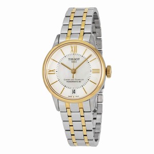 Tissot White Mother Of Pearl Automatic Watch #T099.207.22.118.00 (Women Watch)