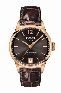 Tissot Chemin Des Tourelles Powermatic 80 Brown Leather Watch # T099.207.36.447.00 (Women Watch)