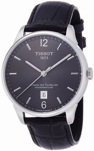 Tissot Chemin Des Tourelles Powermatic 80 Date Black Leather Watch # T099.407.16.447.00 (Men Watch)