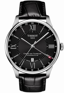 Tissot Chemin Des Tourelles Powermatic 80 Black Leather Watch # T099.429.16.058.00 (Men Watch)