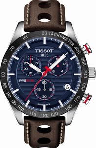 Tissot Quartz PRS 516 Chronograph Date Brown Leather Watch # T100.417.16.041.00 (Men Watch)