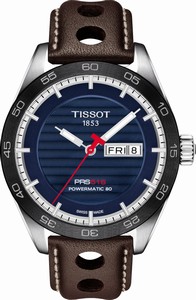 Tissot PRS 516 Powermatic 80 Day Date Brown Leather Watch# T100.430.16.041.00 (Men Watch)