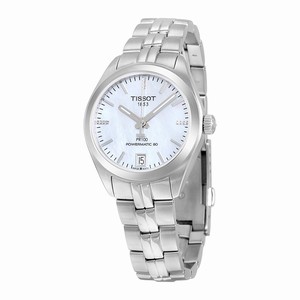 Tissot White Mother Of Pearl Dial Fixed Stainless Steel Band Watch #T101.207.11.116.00 (Women Watch)