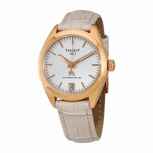 Tissot Silver Dial Fixed Rose Gold-tone Band Watch #T101.207.36.031.00 (Women Watch)