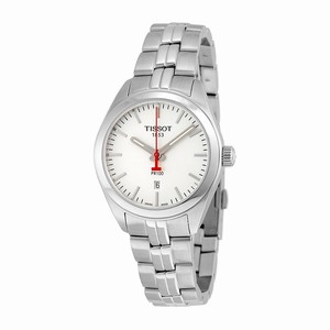 Tissot Silver Dial Fixed Stainless Steel Band Watch #T101.210.11.031.00 (Women Watch)