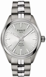 Tissot Silver Dial Titanium Watch #T101.210.44.031.00 (Women Watch)