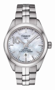Tissot Mother Of Pearl Dial Stainless Steel Band Watch #T101.251.11.116.00 (Women Watch)