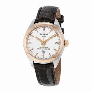 Tissot Silver Dial Fixed Rose Gold-tone Band Watch #T101.251.26.036.00 (Women Watch)