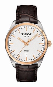Tissot PR100 Quartz Analog Date Brown Leather Watch# T101.410.26.031.00 (Men Watch)