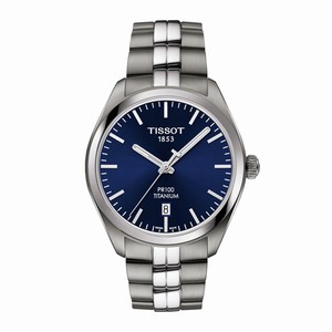 Tissot Blue Dial Titanium Watch #T101.410.44.041.00 (Men Watch)
